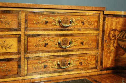 fig 9. Exhibition quality satinwood inlaid Carlton House desk