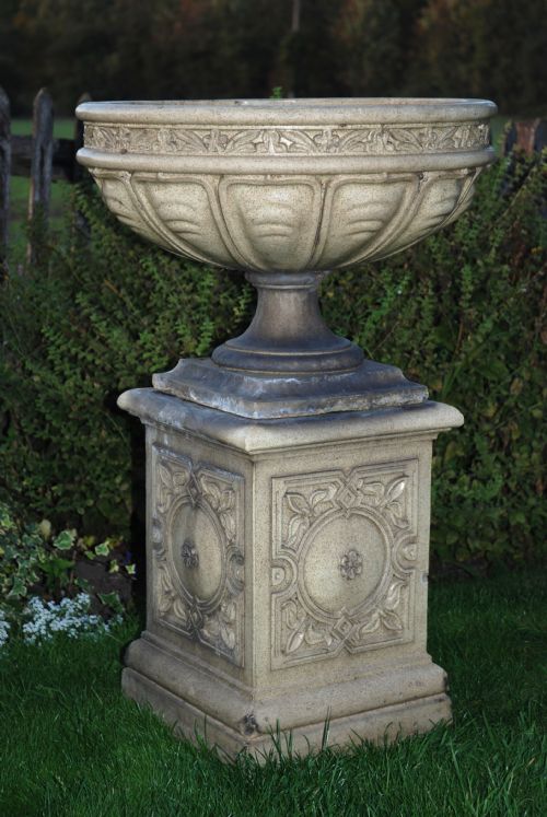 Late 19th Century Glazed Garden Urn