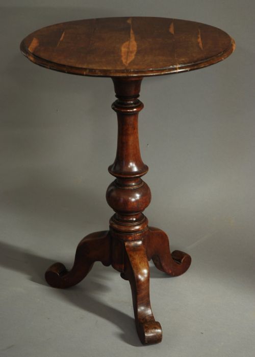 19th Century Tripod Occasional Table in Mulberry Wood