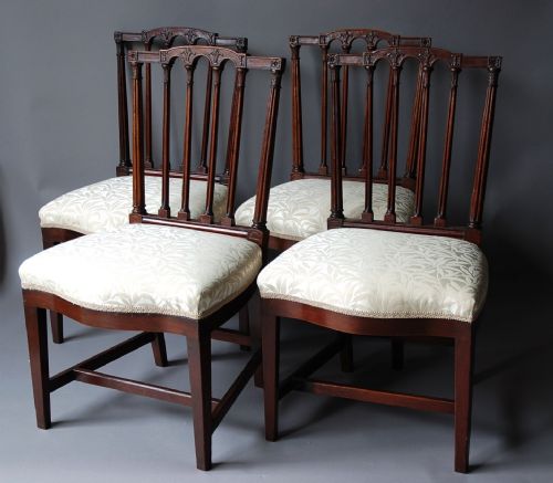 fig 2. Set of eight mahogany dining chairs