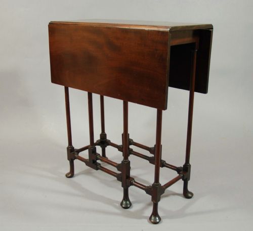 LATE 19TH CENTURY MAHOGANY DROP LEAF SPIDER TABLE - ADDITIONAL PHOTO 1