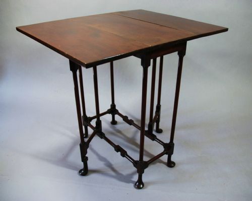 LATE 19TH CENTURY MAHOGANY DROP LEAF SPIDER TABLE - ADDITIONAL PHOTO 2
