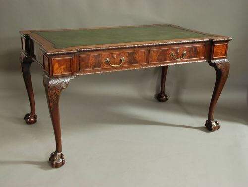 Waring & Gillow Mahogany Writing Table in the Chippendale Style