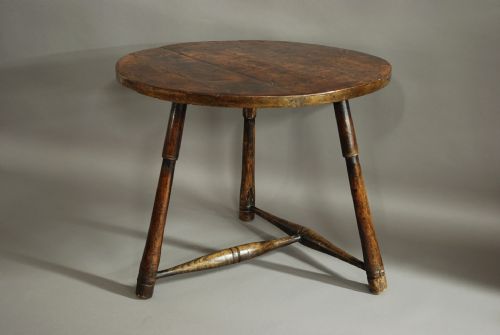 18th Century Fruitwood & Elm Cricket Table