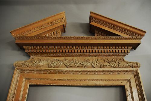 fig 2. Large impressive pair of mid 18th century pine door surrounds