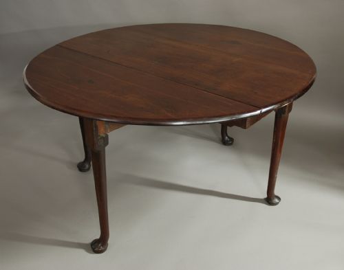 fig 1. 18th century mahogany pad foot table