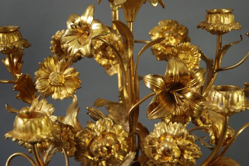 fig 1. Late 19th century French gilt metal candelabrum