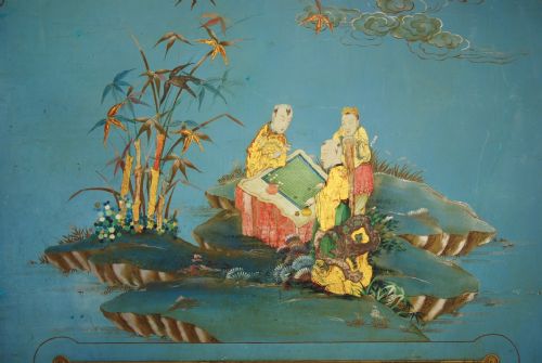 fig 1. Highly decorative Chinoiserie headboard or wall hanging 