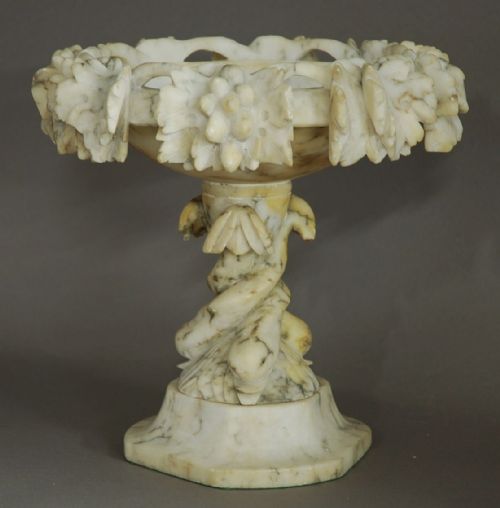 19th Century Decorative Alabaster Tazza