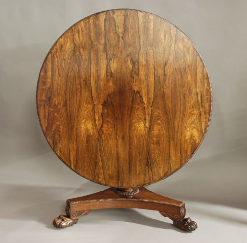 fig 2. William IV superbly figured rosewood table