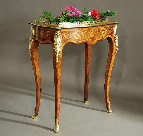 Fine Quality Edwards & Roberts Inlaid Plant Stand or Jardiniere