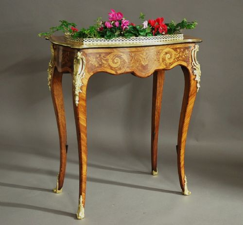 fig 2. Fine quality Edwards & Roberts inlaid plant stand or jardiniere