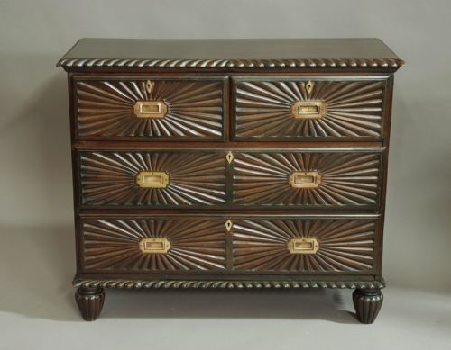 19th Century Anglo Indian Padouk Chest of Drawers