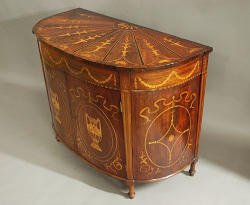 fig 2. Late 19th century mahogany commode in the Classical style of good patina