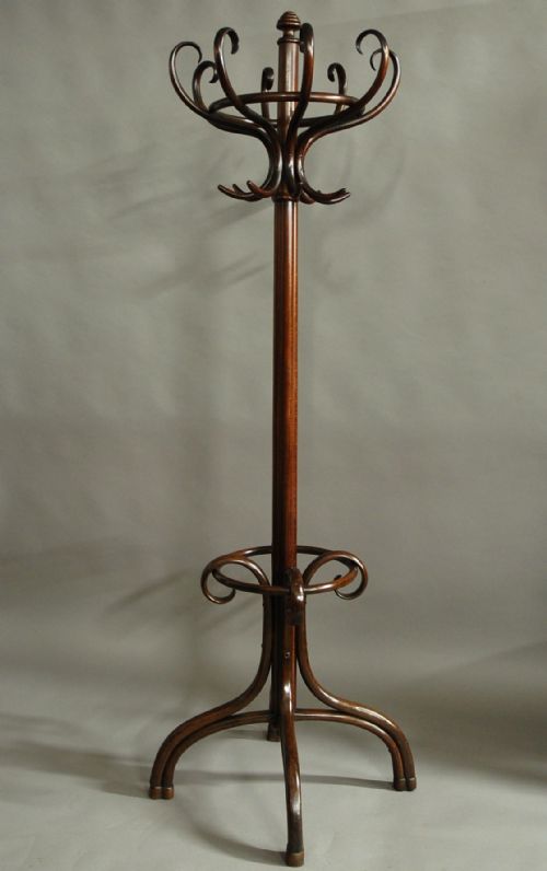 Edwardian Bentwood Hat and Coat Stand by Thonet