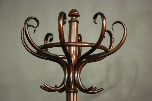 fig 1. Edwardian bentwood hat and coat stand by Thonet