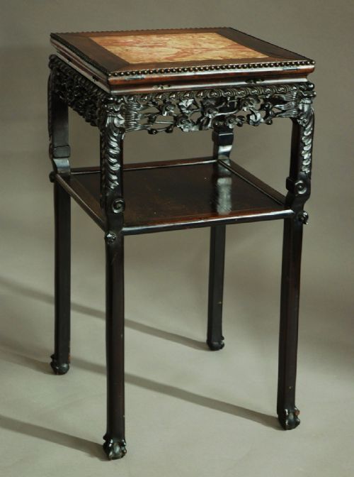 Late 19th Century Square Chinese Pot Stand