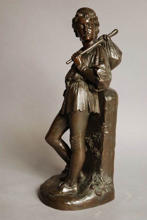 fig 1. Large 19th century bronze figure of Dick Whittington