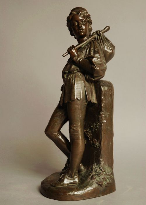 fig 2. Large 19th century bronze figure of Dick Whittington