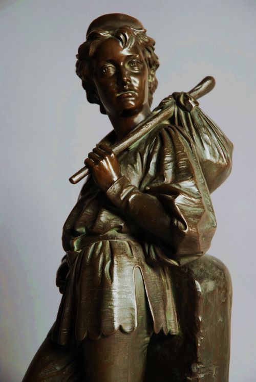 fig 3. Large 19th century bronze figure of Dick Whittington
