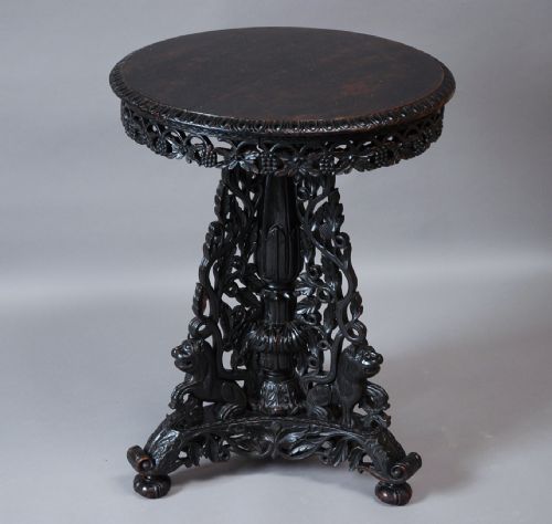 Mid 19th Century Anglo Indian Hardwood Centre Table