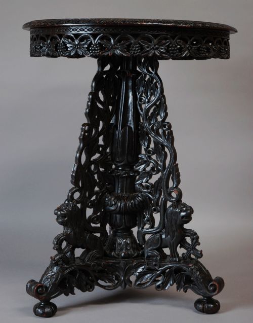 fig 1. Mid 19th century Anglo Indian hardwood centre table