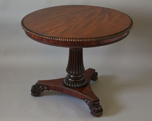 fig 2. 19thc mahogany tilt top centre table of superb quality in the manner of Gillows