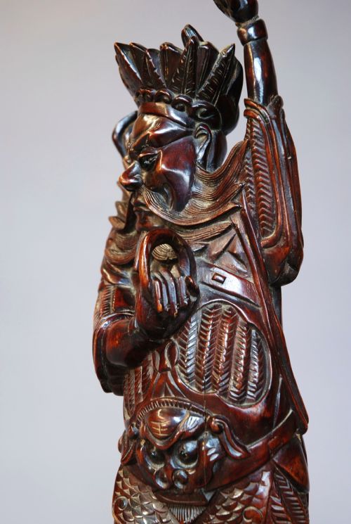 19TH CENTURY FINE QUALITY CHINESE HARDWOOD CARVING - ADDITIONAL PHOTO 4