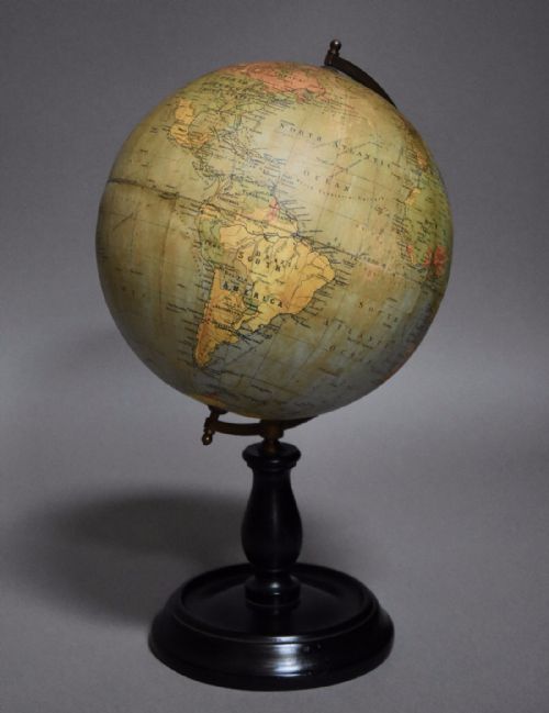 Early 20th Century Philips British Empire Terrestrial Table Globe