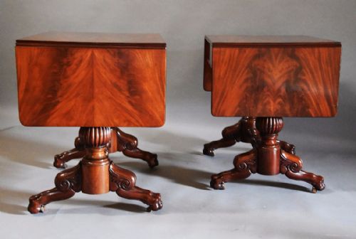 fig 2. Superb quality pair of mid 19th century French mahogany sofa tables