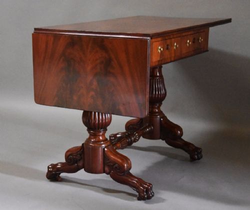 fig 3. Superb quality pair of mid 19th century French mahogany sofa tables