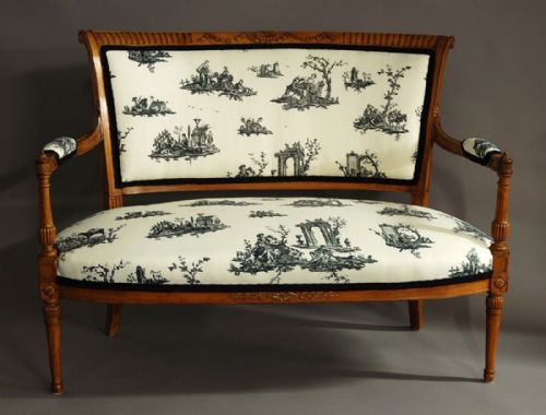 fig 1. An elegant late 19th century French two seater sofa