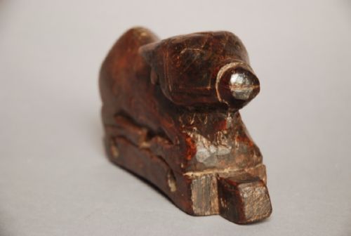 LATE 18THEARLY 19THC FOLK ART WOODEN CHILDS TOY OF A CALF - ADDITIONAL PHOTO 7