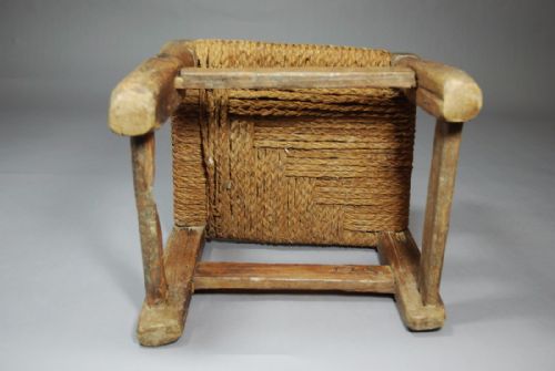 RARE FOLK ART 18TH CENTURY PINE SPINDLE BACK CHILD'S CHAIR - ADDITIONAL PHOTO 5