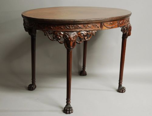 SUPERB EARLY 20THC MAHOGANY CENTRE TABLE IN THE MANNER OF ROBERT ADAM