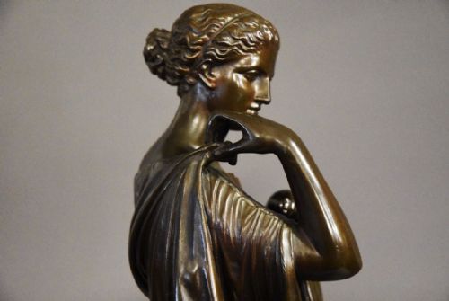 fig 2. French late 19th century bronze of the Goddess Atemis of Gabii