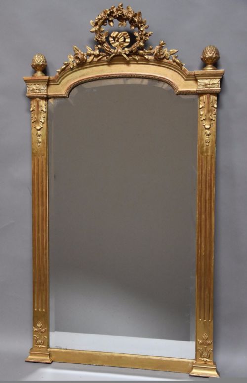 Late 19th Century Highly Decorative French Gilt Mirror