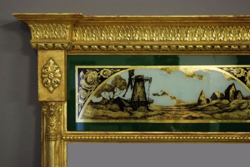 fig 2. Regency style eglomise giltwood pier mirror