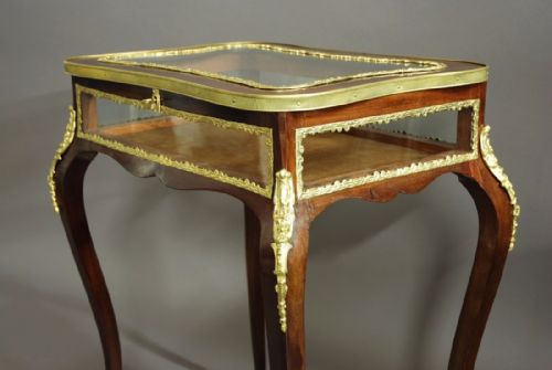 fig 2. French 19th century mahogany freestanding bijouterie table of small proportions