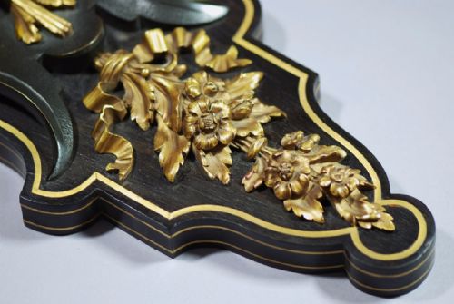 SUPERB QUALITY 19THC ORMOLU EBONISED BRACKET ATTRIBUTED TO HENRI DASSON 1825 1896 - ADDITIONAL PHOTO 5