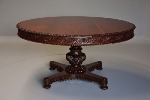 fig 1. Large mid 19th century Anglo Indian padouk circular centre table