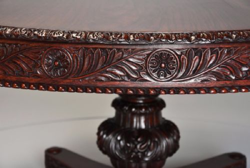 fig 3. Large mid 19th century Anglo Indian padouk circular centre table