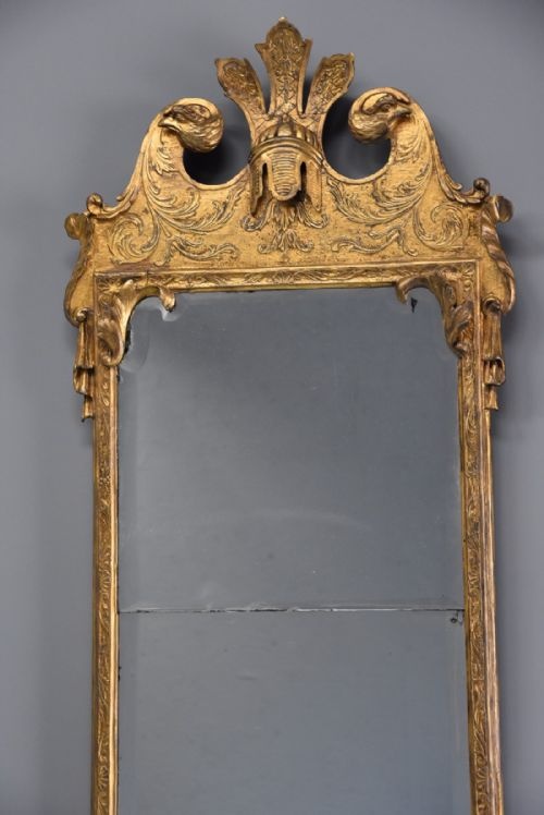 fig 2. Large early 18thc rare George I giltwood & gesso pier mirror, in the manner of John Belchier