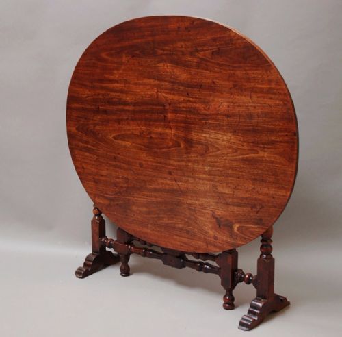 Late 17thc Yew Wood Coaching Table with Later Mahogany Top of Exceptional Patina