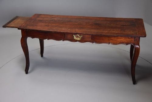 fig 2. 18th century French fruitwood (cherry) farmhouse table with superb patina
