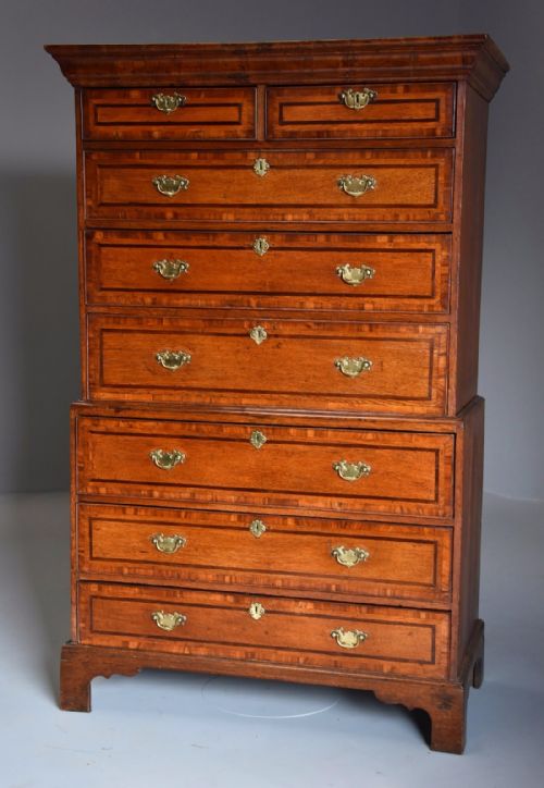 Late 18th/early 19th Century Oak Chest on Chest with Superb Patina