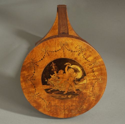 LATE 19TH CENTURY CONTINENTAL DECORATIVE SATINWOOD MARQUETRY WORK TABLE - ADDITIONAL PHOTO 12