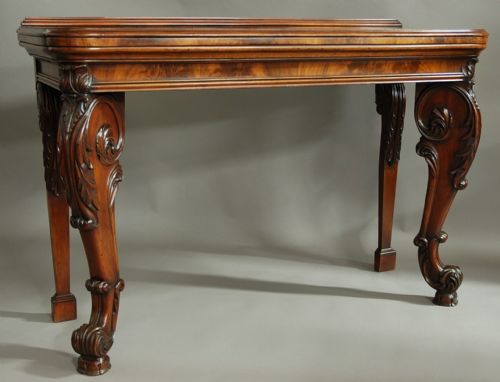 fig 1. Superb quality William IV mahogany console table in the manner of Gillows
