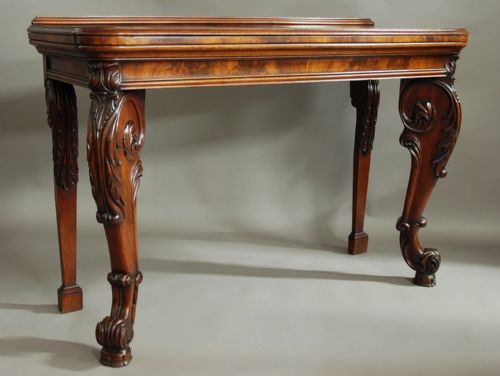 fig 3. Superb quality William IV mahogany console table in the manner of Gillows