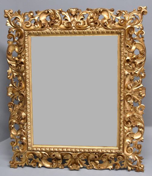 fig 1. Superb large late 19th century Florentine carved gilt wood mirror